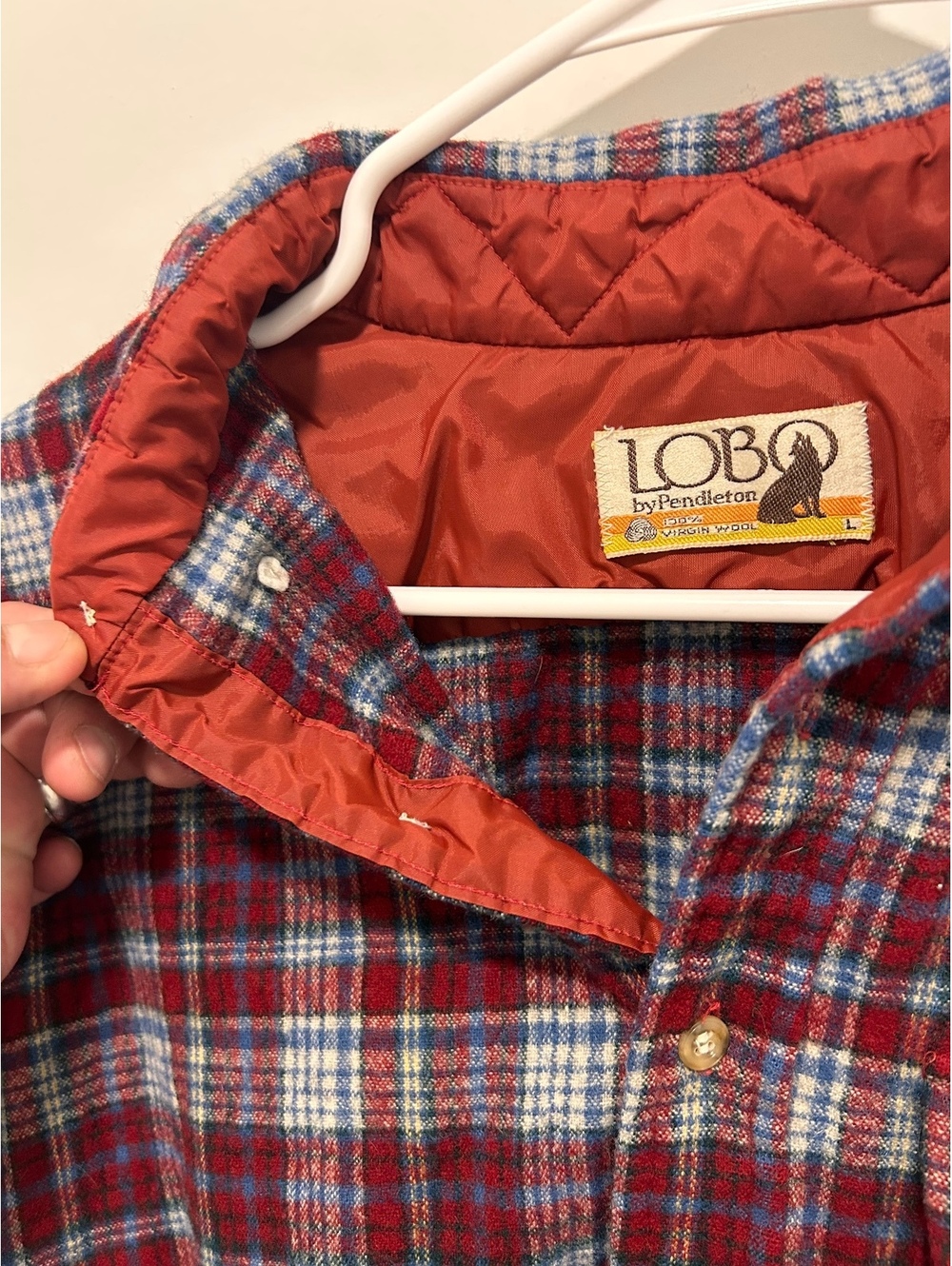 Lobo by Pendleton Red and Blue Plaid Button-Up Shirt